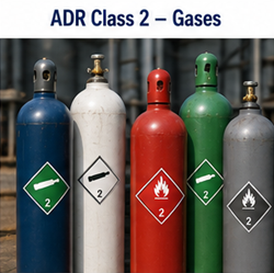Botellas de gas y gases industriales transportados bajo la normativa ADR Clase 2