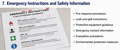 Instrucciones de emergencia ADR y procedimientos de seguridad para mercancías peligrosas para conductores