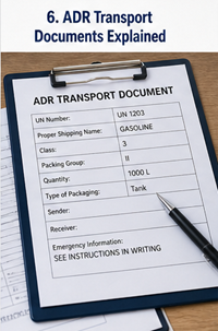 Documentación ADR y documentos de envío de mercancías peligrosas para la logística europea