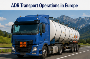 Operaciones logísticas ADR en toda Europa con camiones de mercancías peligrosas y sistemas de cumplimiento