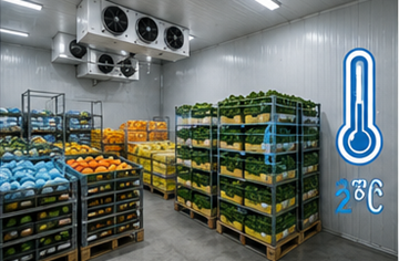 Almacén frigorífico para alimentación, productos farmacéuticos y logística con control de temperatura