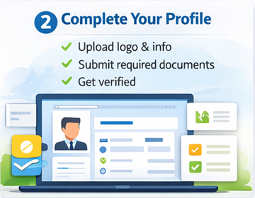 Página de perfil de transportista en ExusTrans para subir el logotipo y los documentos de verificación.