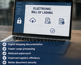 Sistema digital de Electronic Bill of Lading en la logística y el transporte modernos