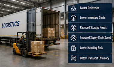 Centro europeo de distribución logística que utiliza operaciones de cross-docking