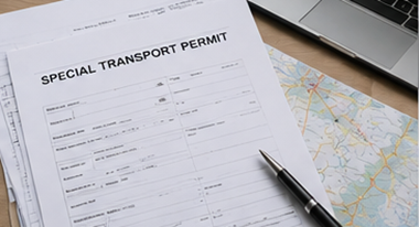 Permisos de transporte excepcional, aprobaciones de ruta y documentos logísticos para carga sobredimensionada