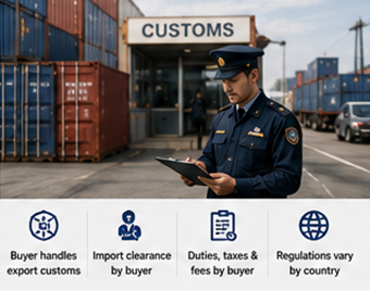 Aduanas y procedimientos de exportación para envíos internacionales EXW