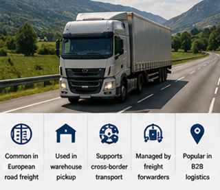 Transporte de mercancías por carretera en Europa y operaciones de recogida en almacén bajo acuerdos logísticos EXW