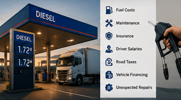 Precios del combustible que afectan a la logística europea y a los gastos operativos de las empresas de transporte