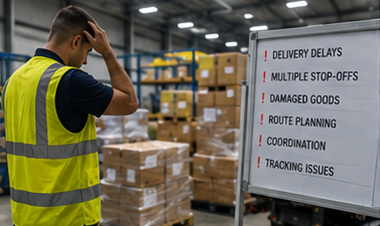 Retos en la logística de grupaje, incluida la clasificación en almacén, retrasos en la entrega y operaciones de transporte de mercancías