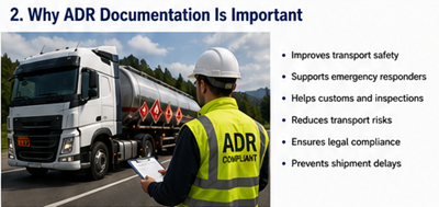 Importancia de la documentación ADR de transporte y el cumplimiento para mercancías peligrosas en Europa