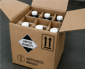 Requisitos de embalaje ADR para Cantidades Limitadas y cajas autorizadas para mercancías peligrosas