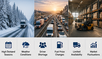 Alta demanda estacional de transporte de mercancías y logística en Europa