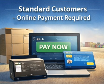 Clientes estándar completando un pago en línea seguro por servicios de transporte en ExusTrans mediante un proceso de pago digital