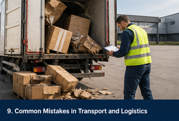 Errores comunes de transporte: embalaje incorrecto, vehículo equivocado, errores logísticos