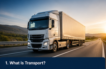 Camión transportando mercancías en una autopista europea: concepto de logística y transporte