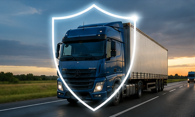 Seguro de vehículo para camiones comerciales para empresas de logística y transporte de mercancías