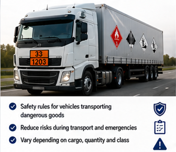 Requisitos ADR para vehículos de mercancías peligrosas y cumplimiento de seguridad del transporte en Europa