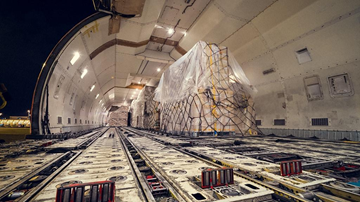 Transporte aéreo utilizado para envíos urgentes y de alto valor con aeronaves de carga