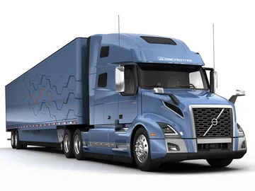 Transportista Semirremolque Volvo VNL en Berlin Alemania